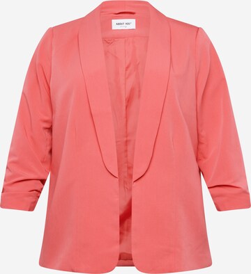 ABOUT YOU Curvy Blazer 'Naima' in Pink: front