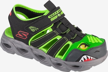 SKECHERS Offene Schuhe in Grün: Vorderseite