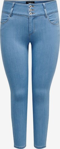 ONLY Carmakoma Skinny Jeans 'Anna' in Blauw: voorkant