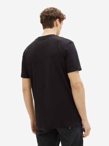 TOM TAILOR DENIM T-Shirt in Schwarz