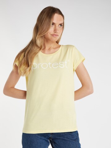 PROTEST Shirt 'CLASSIC LOGO T-SHIRT' in Yellow