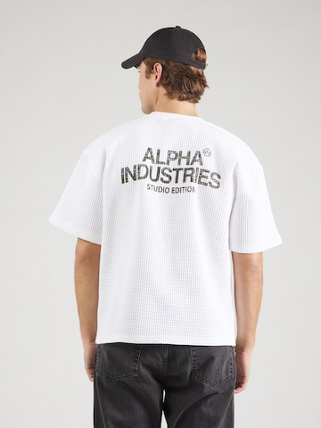 ALPHA INDUSTRIES - Camiseta en blanco