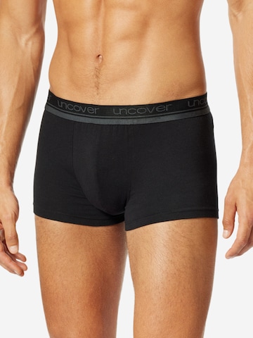 uncover by SCHIESSER - Calzoncillo largo 'Cotton' en negro