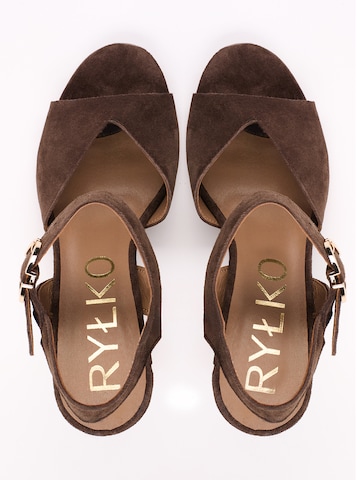 RYLKO Sandale in Braun