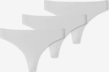 SCHIESSER Thong ' Invisible Soft ' in White: front