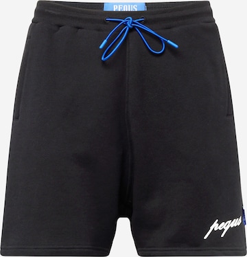 Pequs Regular Shorts in Schwarz: predná strana