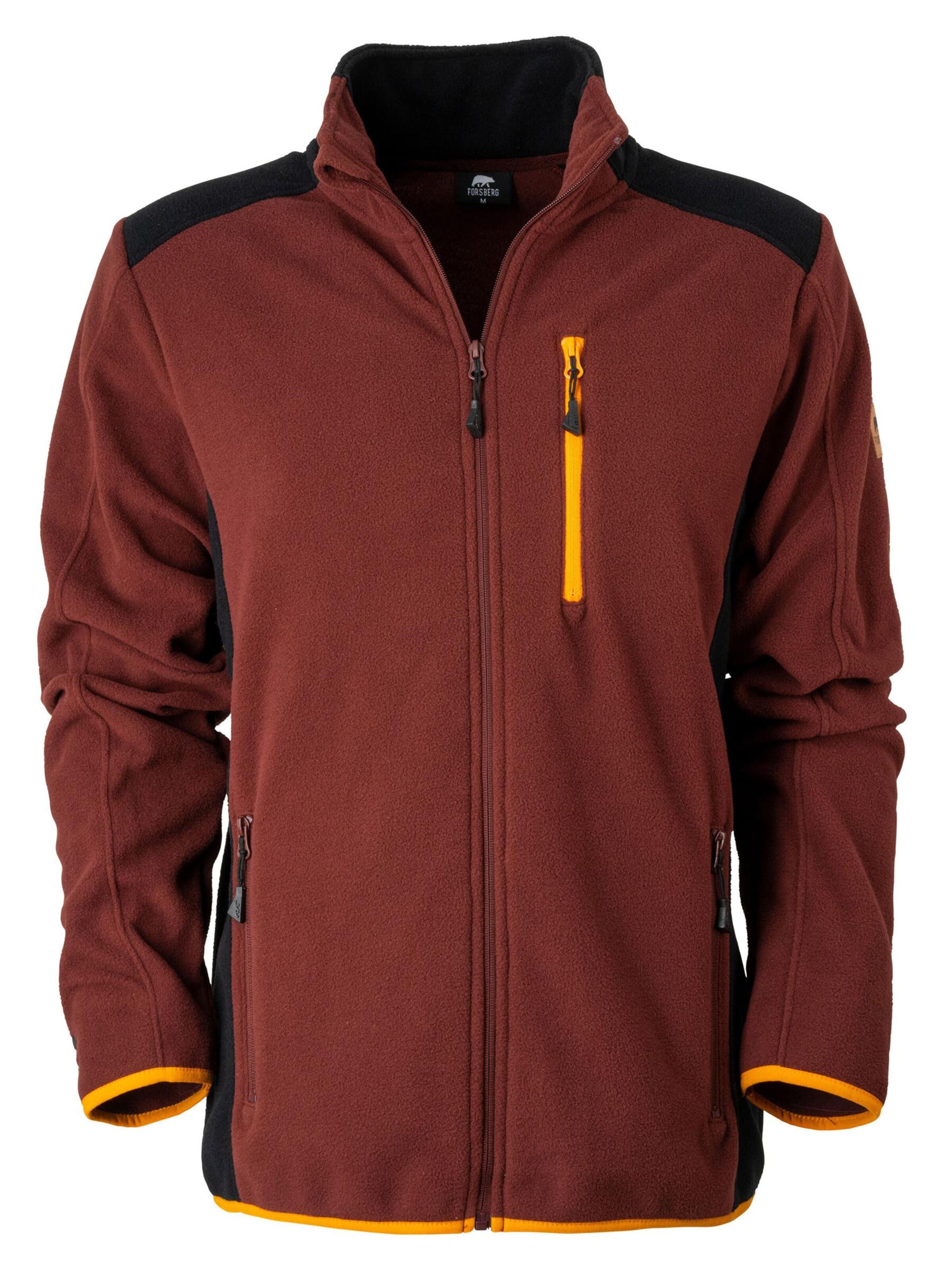 FORSBERG Fleece Jacket 'Brodir III funktionelle Fleecejacke' in Red: front