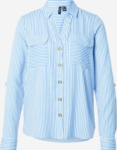 VERO MODA Pusero 'VMBumpy' värissä taivaansininen / valkoinen, Tuotenäkymä
