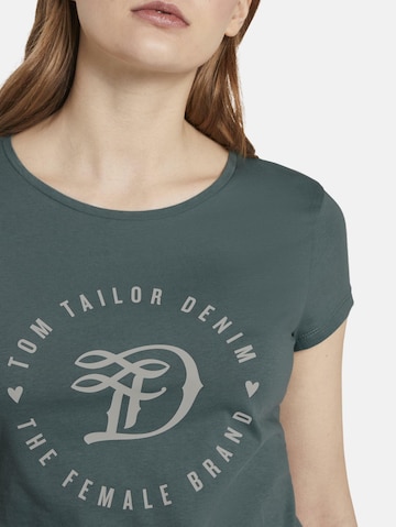 Tricou de la TOM TAILOR DENIM pe verde