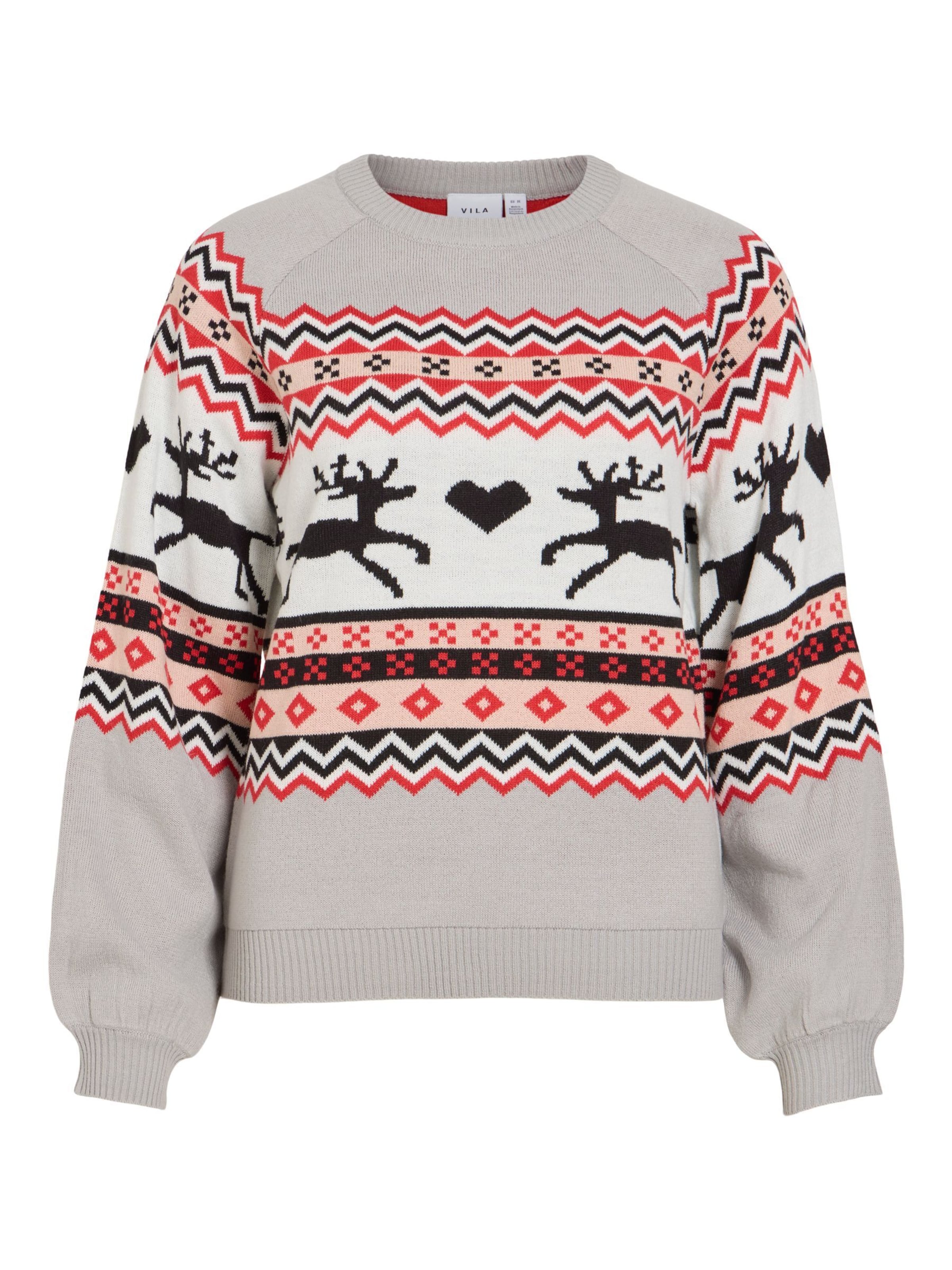 VILA - Jersey 'HOLIDAY' en gris: frente