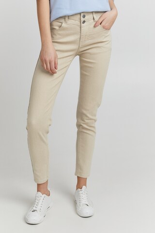 Oxmo Regular Jeans 'Peetje' in Beige: predná strana