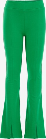 WE Fashion Flared Broek in Groen: voorkant