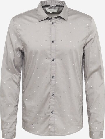 Camicia di TOM TAILOR DENIM in grigio: frontale