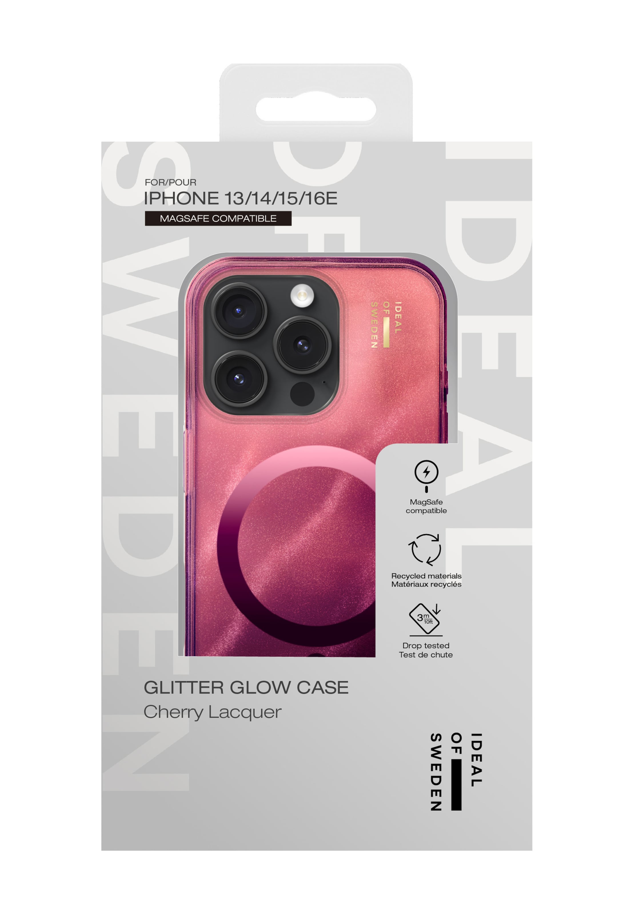 Protection pour Smartphone 'MagSafe iPhone 13 / 14 / 15 / 16e' iDeal of Sweden en rouge