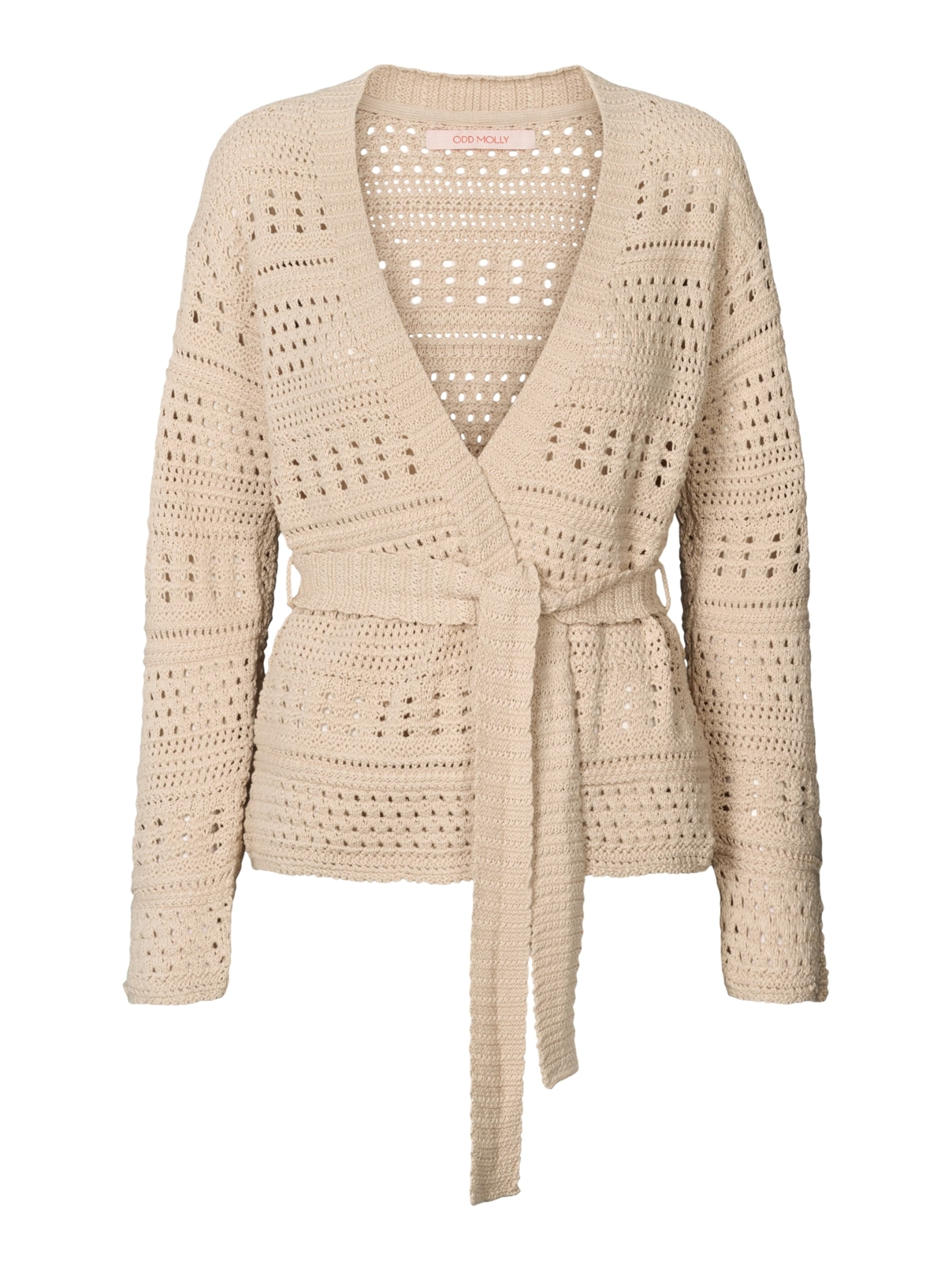 Odd Molly Cardigan ' Tie Me ' i beige: forside