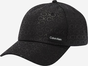 Casquette Calvin Klein en noir : devant