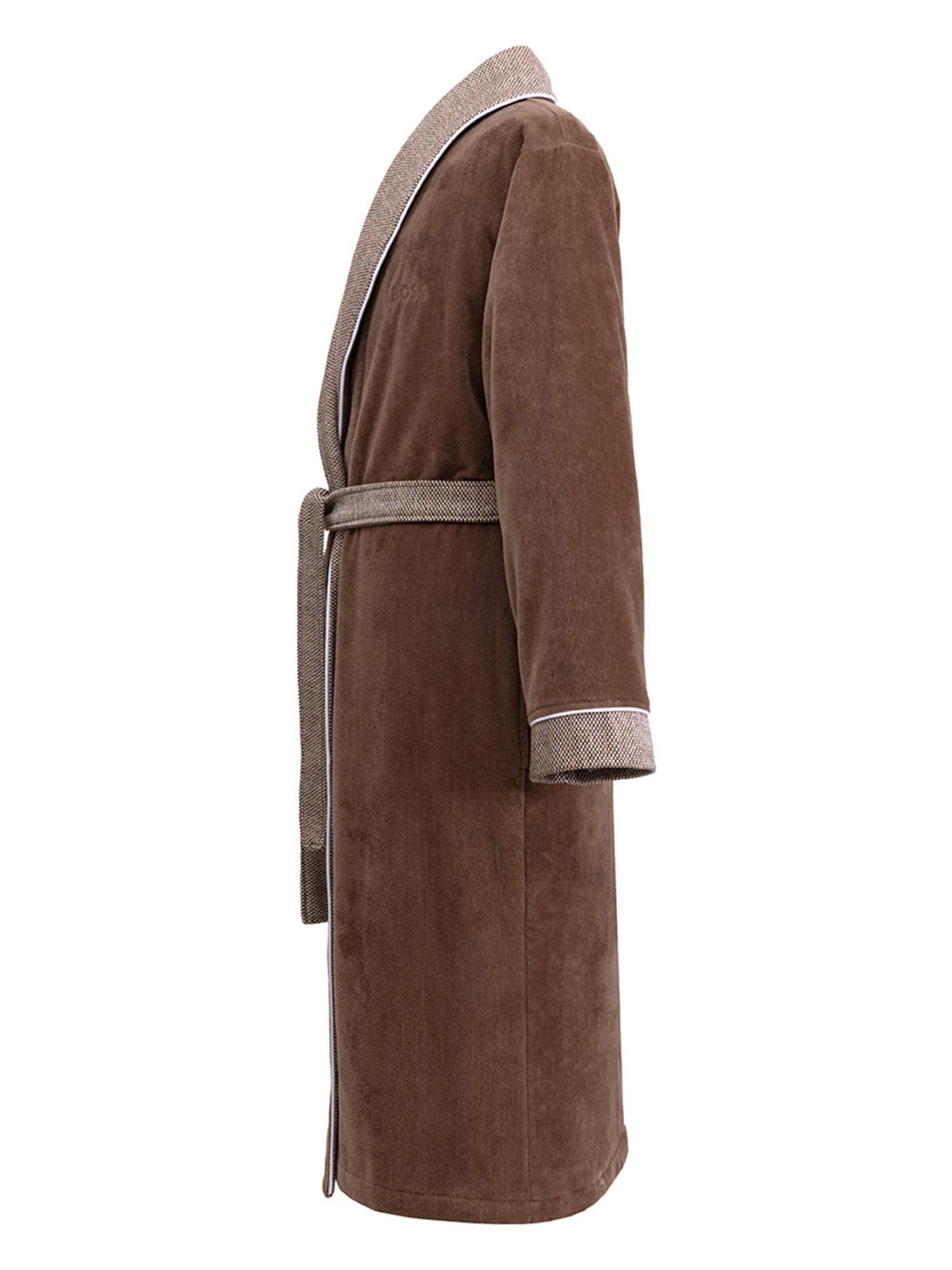 BOSS Home Long Bathrobe 'LORD' in Beige