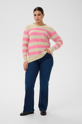 Pull-over 'KCniela' KAFFE CURVE en beige