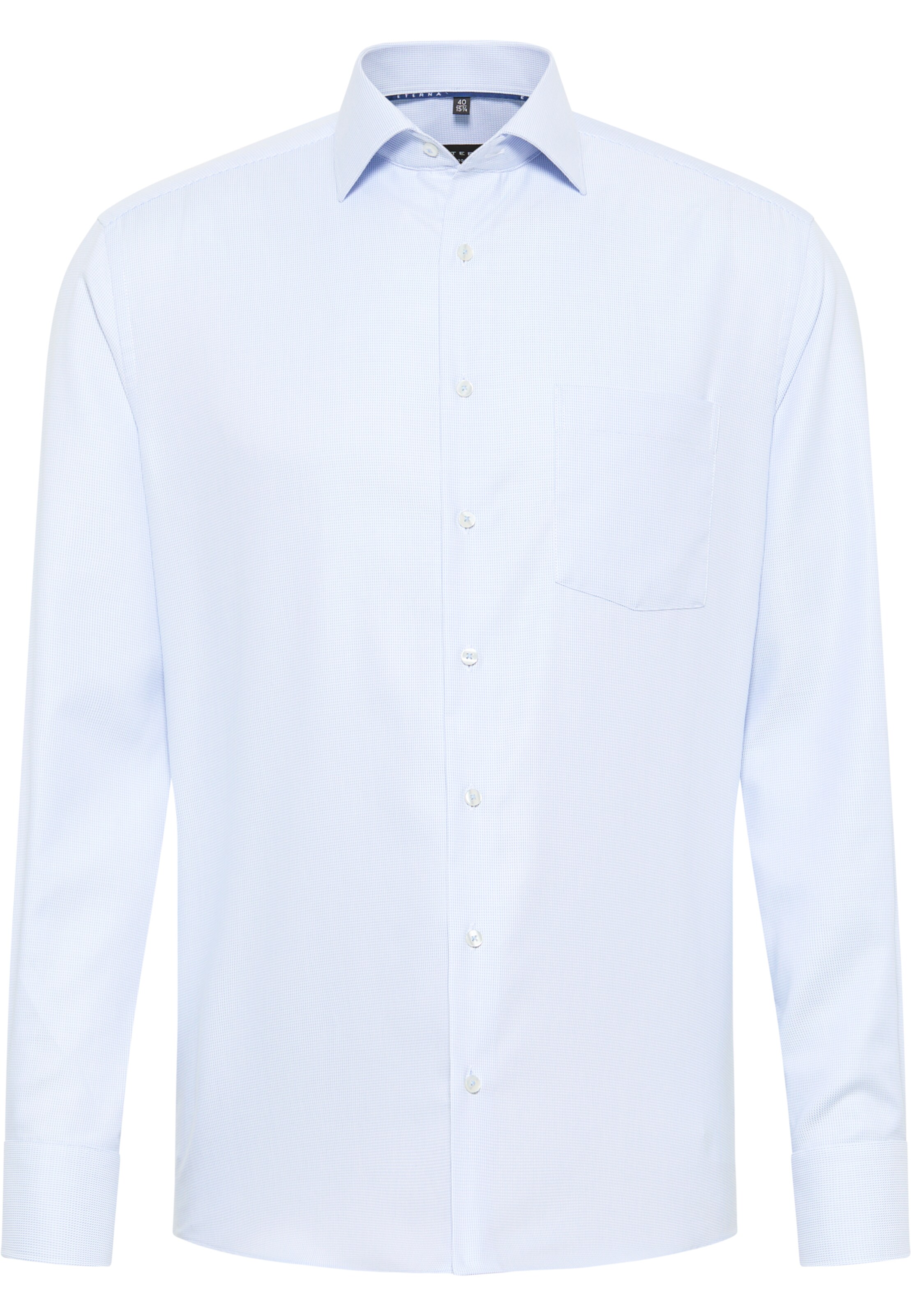 ETERNA Regular Fit Hemd in Blau: Vorderseite