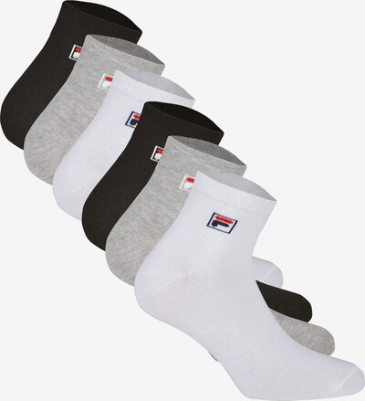FILA Socken in grau / schwarz / weiß, Produktansicht