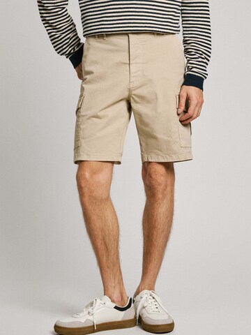 Pepe Jeans Regular Cargo trousers in Beige: front