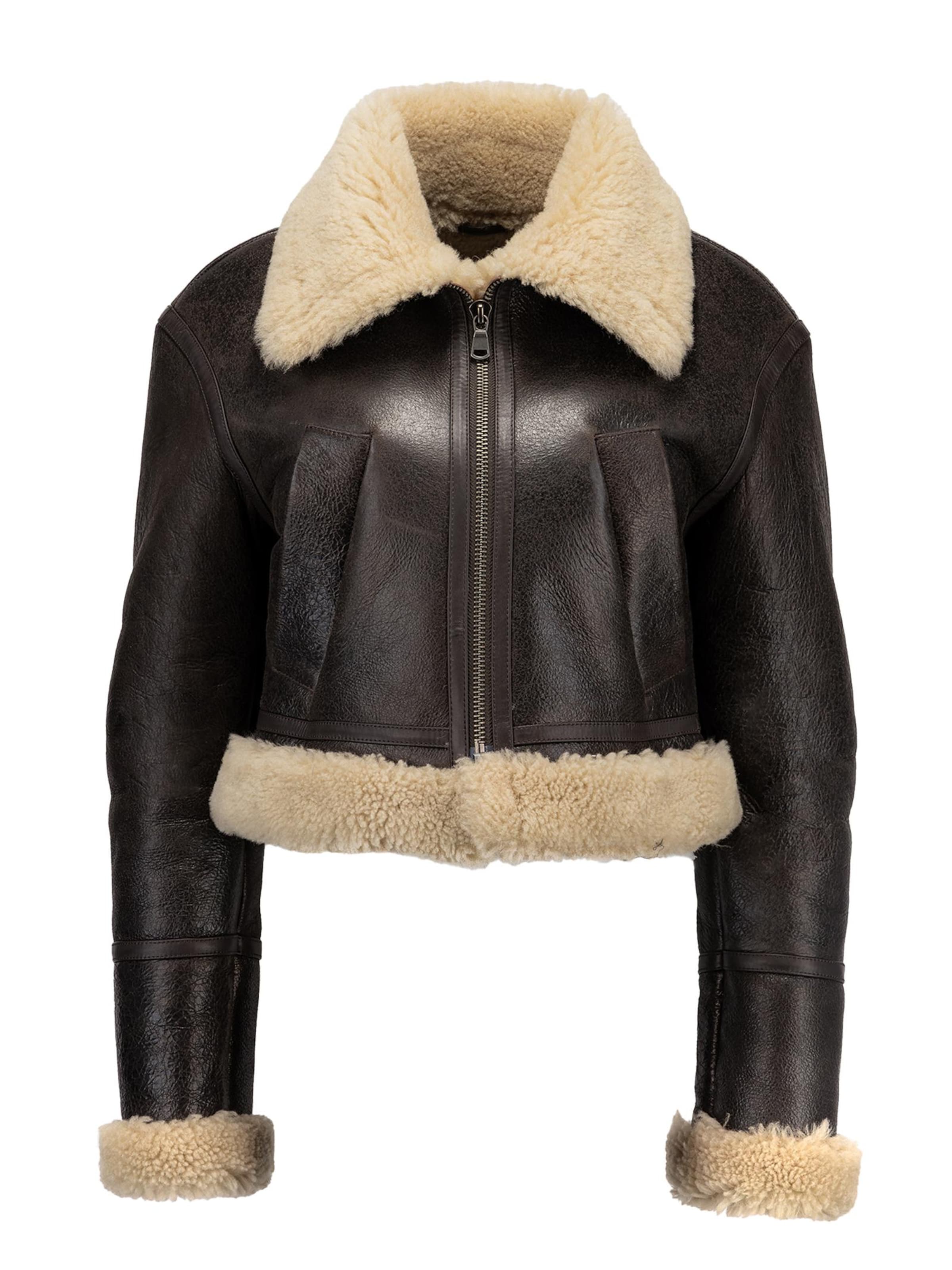 VESPUCCI BY VSP Winterjacke 'Yugen' in Braun: Vorderseite