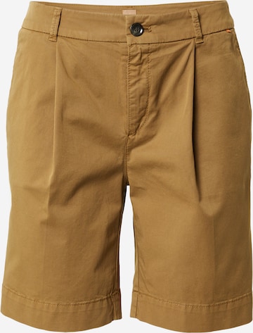 Pantaloni con pieghe 'Taggie' di BOSS Orange in beige: frontale