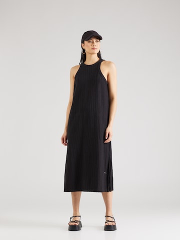 Rotholz Knitted dress in Black: front