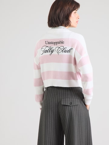 Tally Weijl Pletena jopa | roza barva: sprednja stran