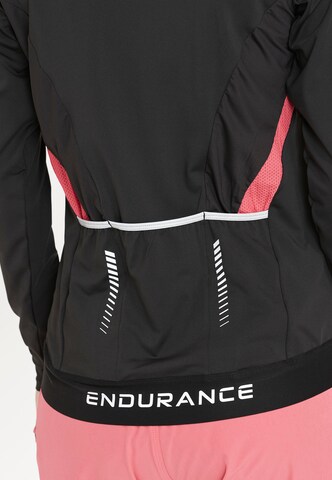 ENDURANCE Athletic Zip-Up Hoodie in Black