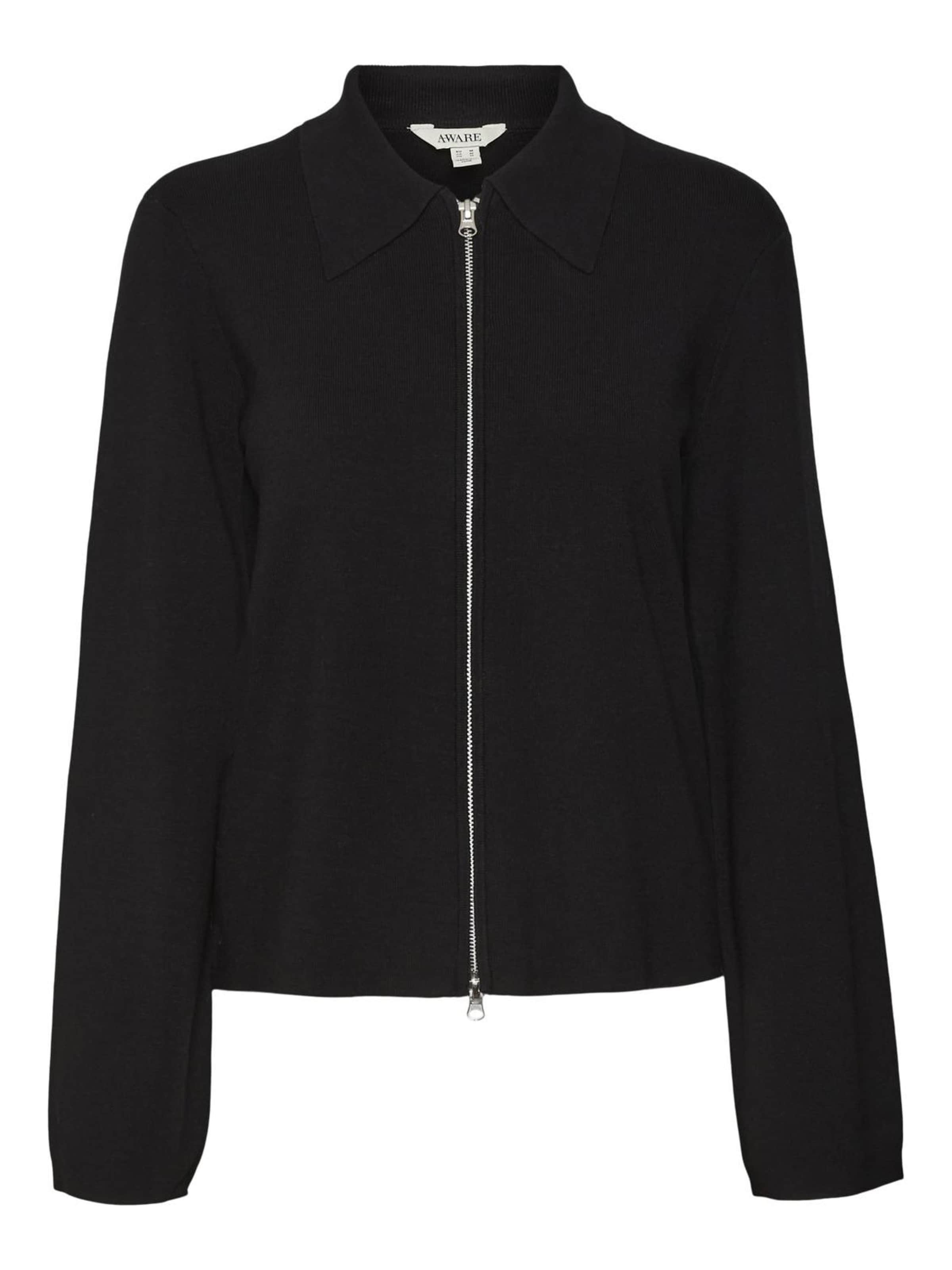 Aware Cardigan 'AWHANNA' i sort: forside