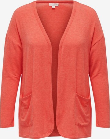 Cardigan ONLY Carmakoma en rouge : devant