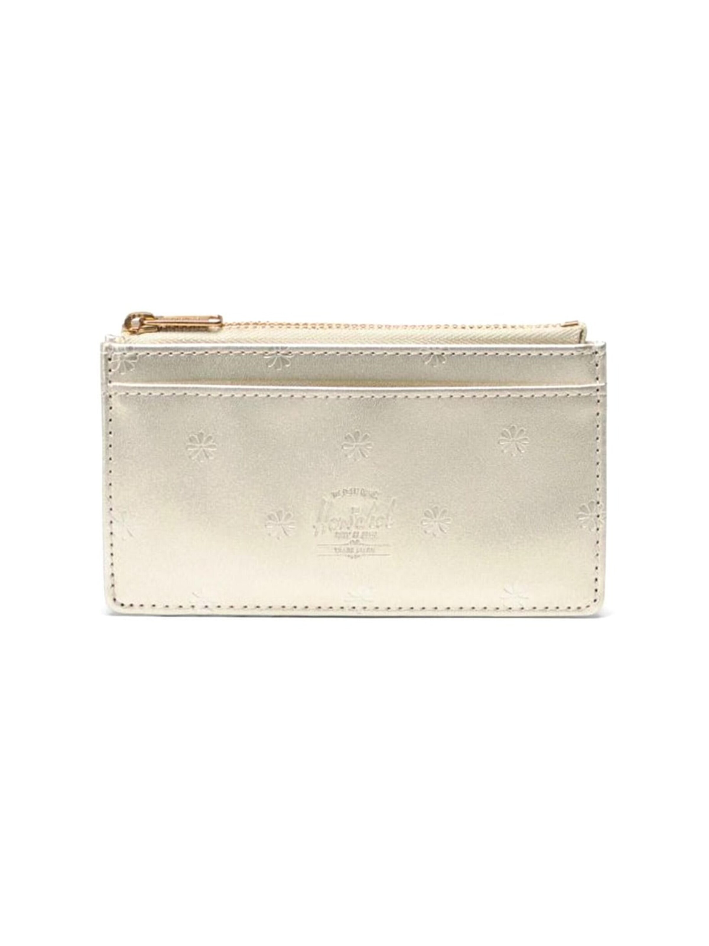 Herschel Wallet 'Oscar Large Cardholder Vegan Leather Champagne Metallic' in Mixed colors: front