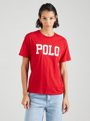 T-shirt Polo Ralph Lauren en rouge : devant