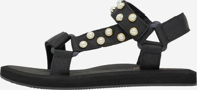 Bianco Strap Sandals in Black / Pearl white, Item view