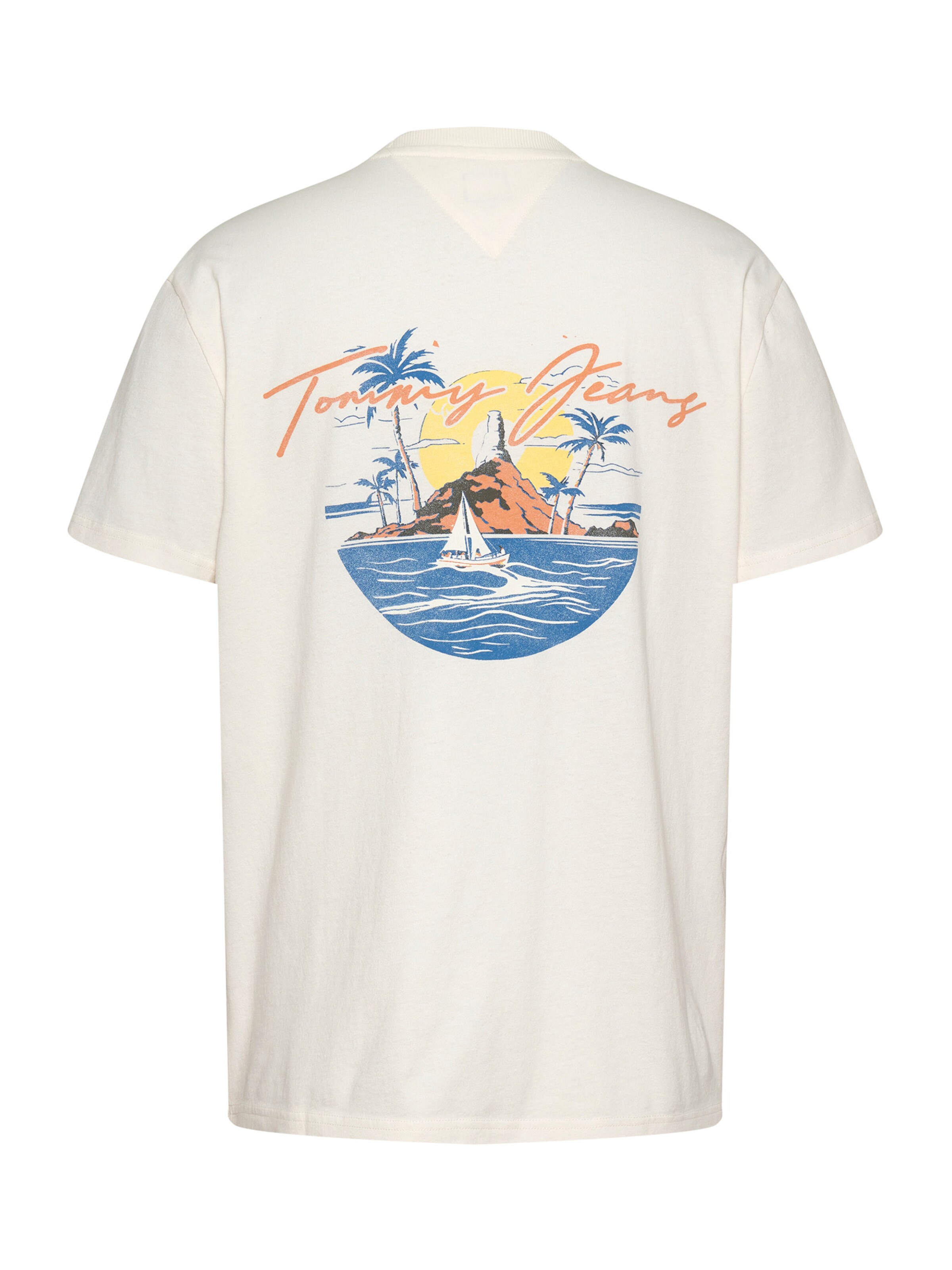 Tommy Jeans Μπλουζάκι 'SAILING' σε λευκό