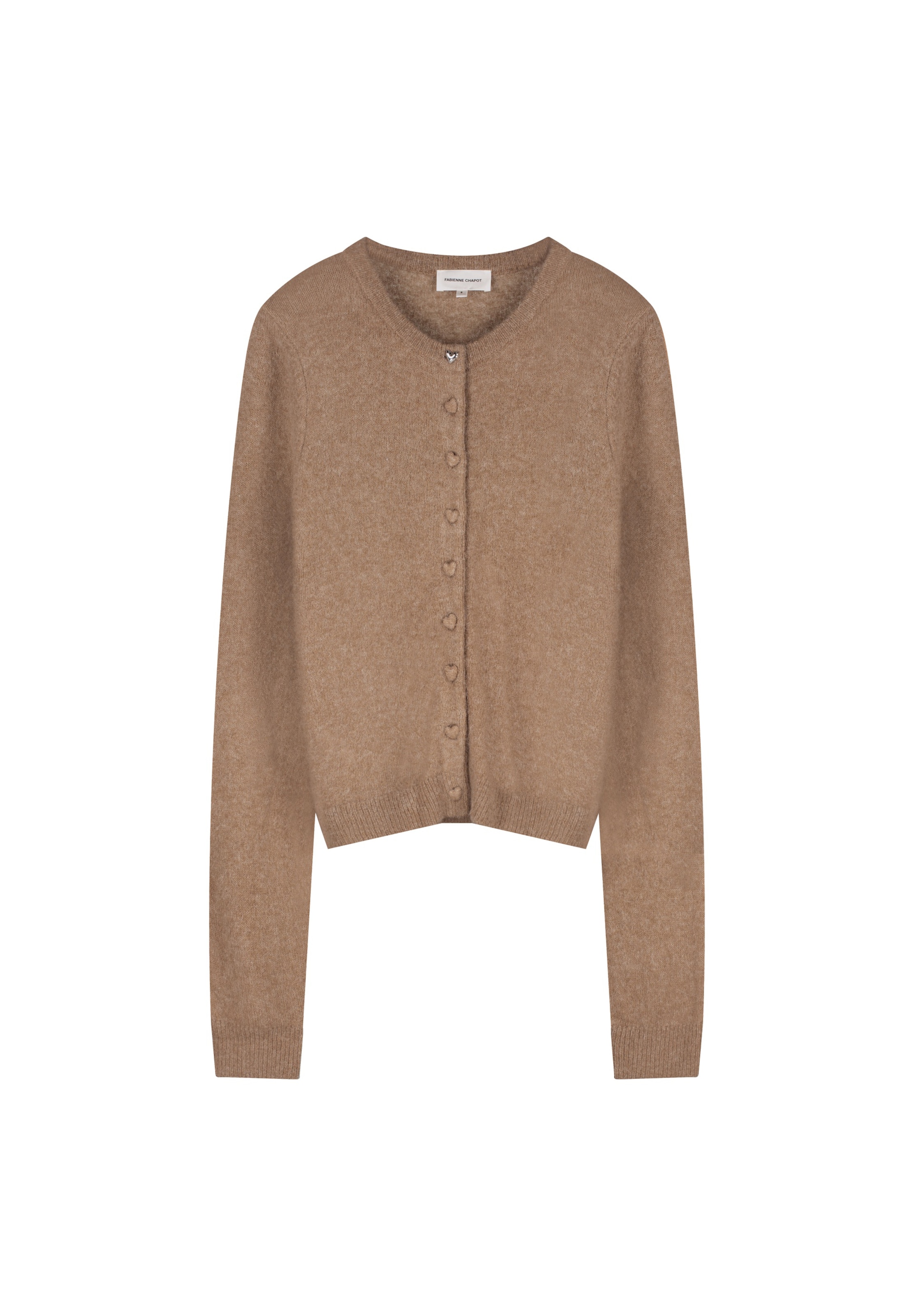 Fabienne Chapot Strickjacke in Beige: Vorderseite