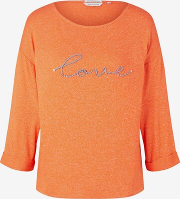 T-shirt TOM TAILOR en orange : devant