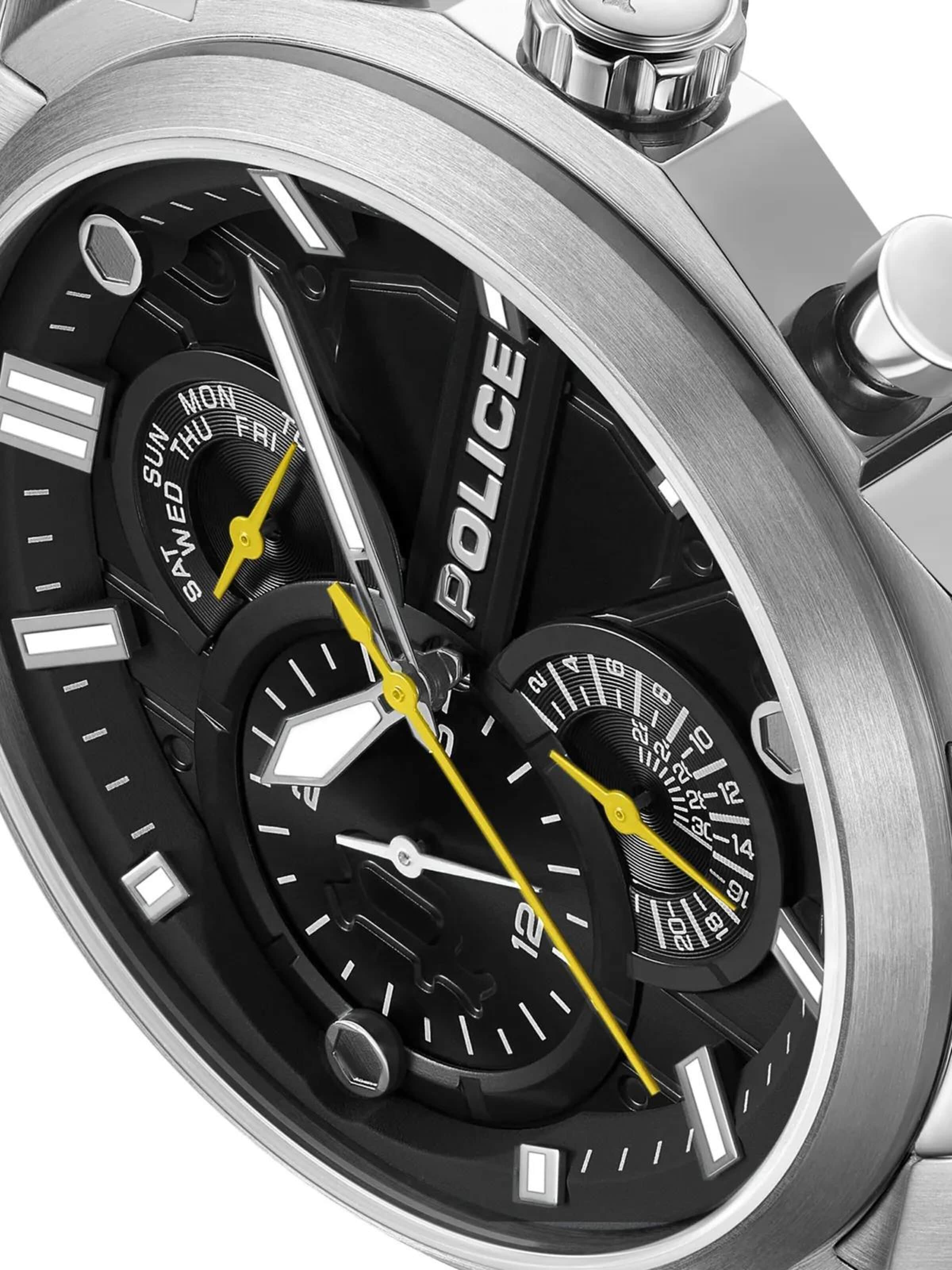 Montre à affichage analogique 'Function watch Reactor' POLICE en argent