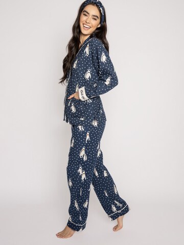 PJ Salvage Pyjama ' Flanell ' in Blauw