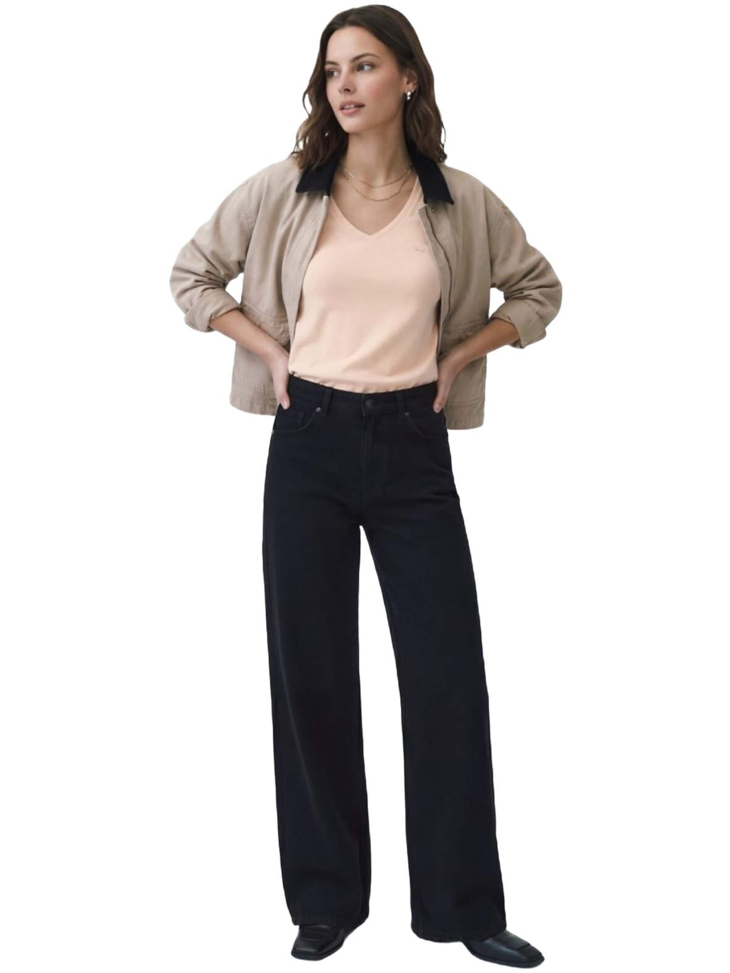 Maglietta 'LTB Jeans Damen-T-Shirt mit V-Ausschnitt' di LTB Jeans in beige