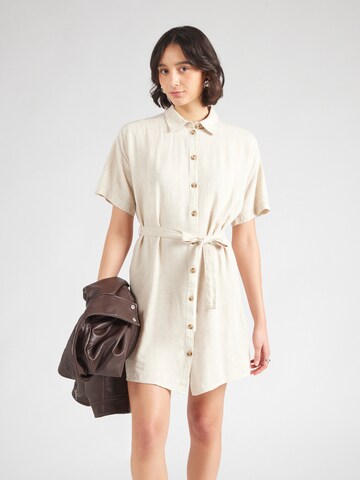 VERO MODA Платье-рубашка 'VMTHEA' в Бежевый: спереди