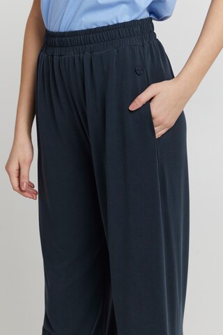 Oxmo Wide leg Broek 'OXBryndis' in Blauw