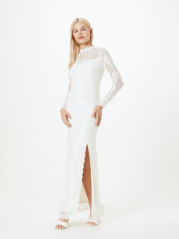 Y.A.S Večerna obleka 'JAKOBE' | bela barva: sprednja stran
