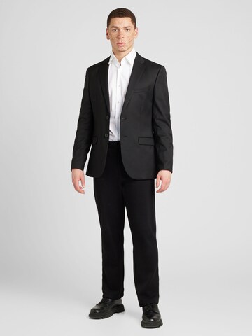 Coupe regular Veste de costume TOPMAN en noir