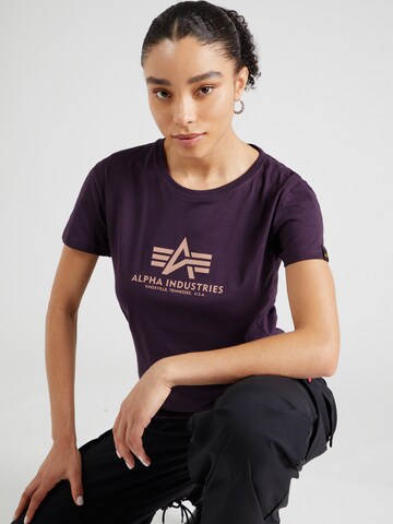 ALPHA INDUSTRIES Футболка в Лиловый