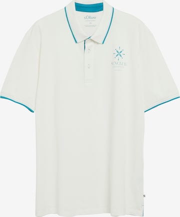 s.Oliver Men Big Sizes Shirt in Beige: front