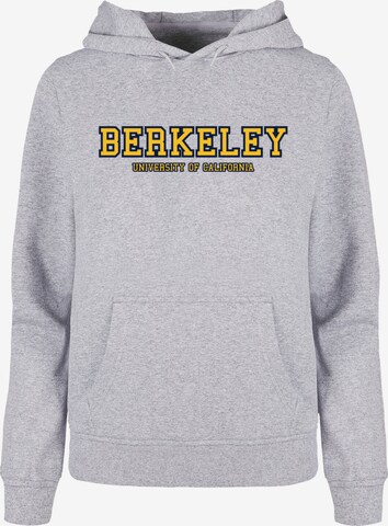 Merchcode Sweatshirt 'Berkeley University' in Grijs: voorkant