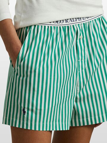 Polo Ralph Lauren - Pijama de pantalón corto ' Boxer ' en verde: frente