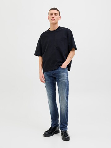 JACK & JONES Slimfit Farmer 'JJIGlenn JJOriginal' - kék